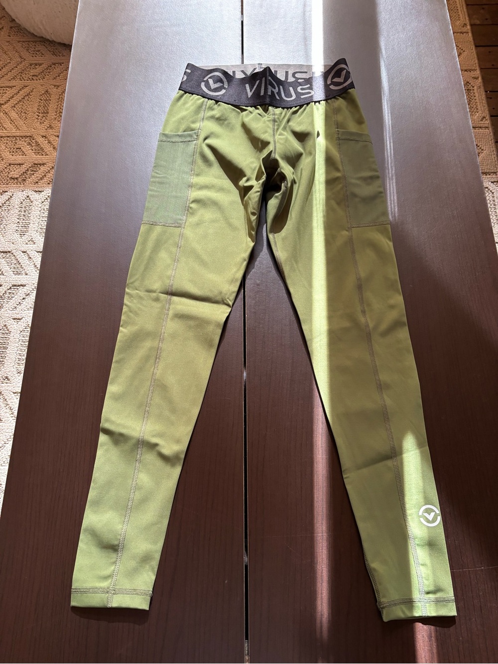 Virus Olive Green Women’s Performance Compression Joggers